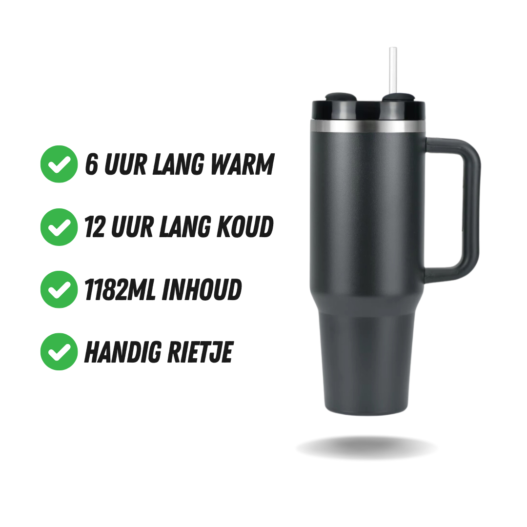 Tumbler Waterfles, Geïsoleerde Drinkbeker met Rietje, Voordelen