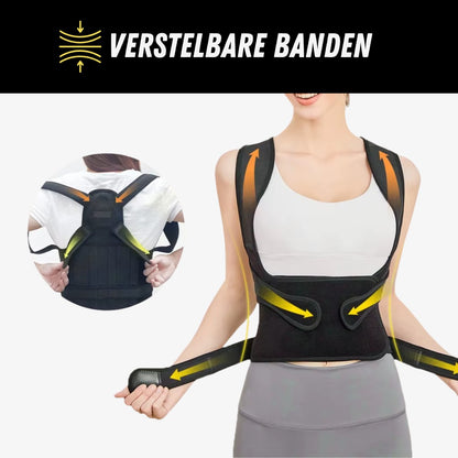 Verstelbare Rugbrace Pro, Houding Corrector, Banden