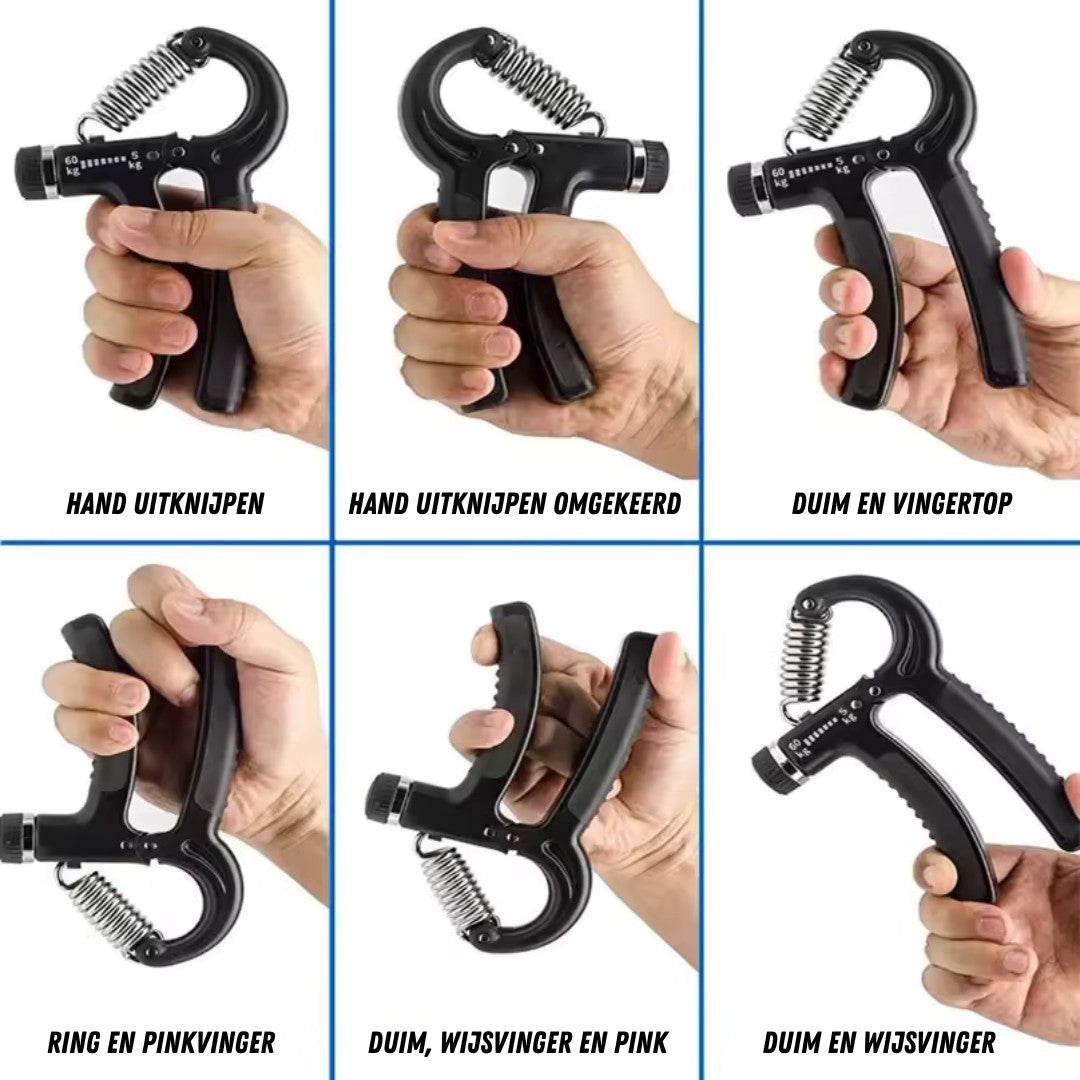 Verstelbare Handtraining Set, Handknijper voor Onderarmen, Oefeningen