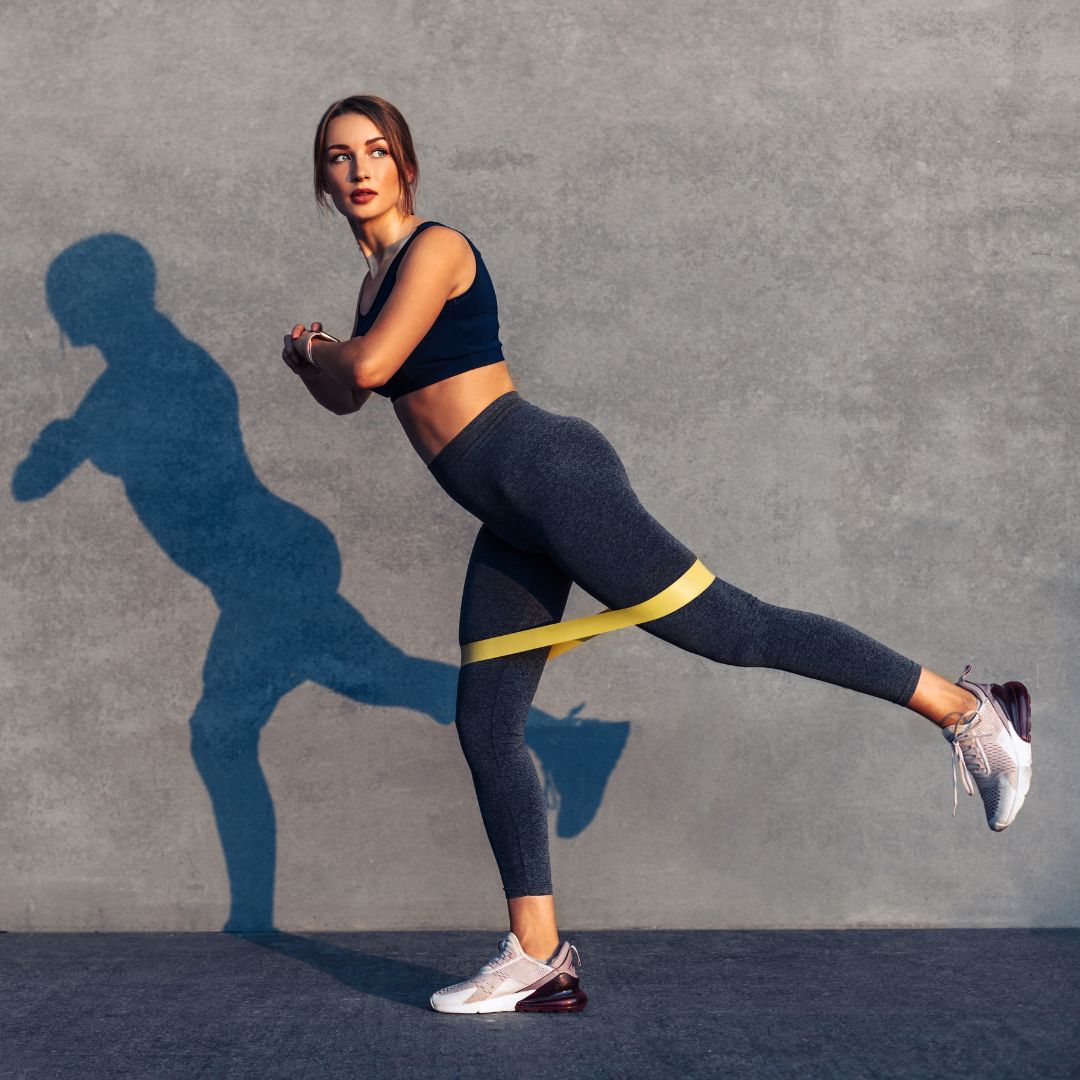 Weerstandsbanden, Fitness Elastieken Set, Vrouw 1