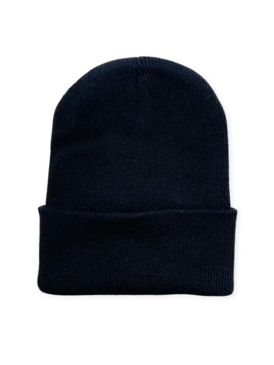 Wintermuts Comfort, Gebreide Muts voor Dames en Heren, Midnight Black