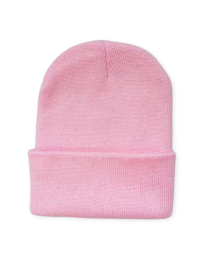Wintermuts Comfort, Gebreide Muts voor Dames en Heren, Sunset Pink