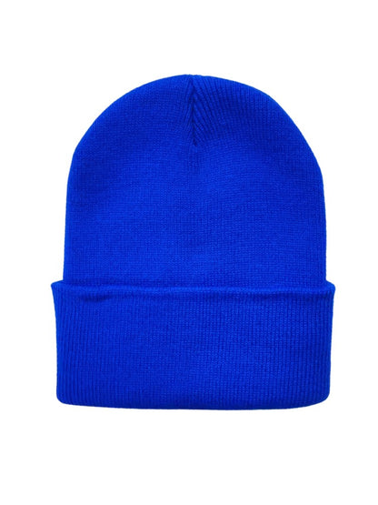 Wintermuts Comfort, Gebreide Muts voor Dames en Heren, Royal Blue