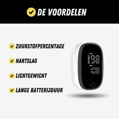 Zuurstofmeter, Saturatiemeter voor Hartslag en Zuurstofgehalte, De voordelen